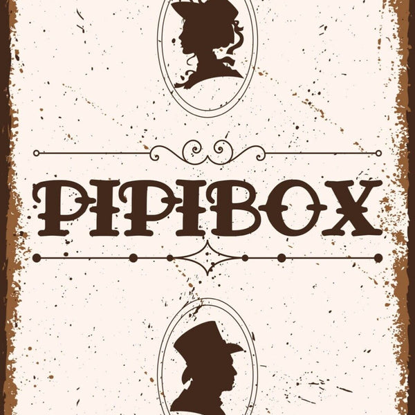Schild Pipibox WC Toilette Klo Damen Herren 12x18 20x30 30x40 Blech/Holz