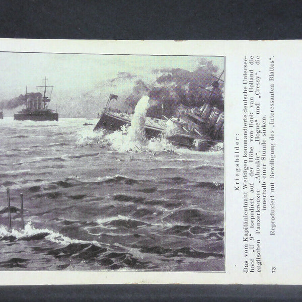 Kriegsbilder Seeschlacht Schiffe Österreichische Armee JW 165458