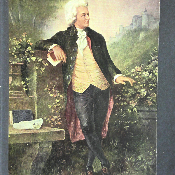 Mozart nach dem Gemälde Val. Janschek Stieglkeller Salzburg JW 165579