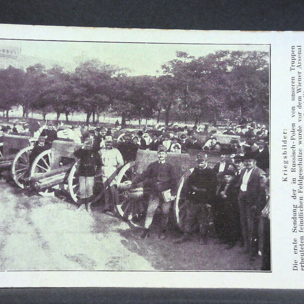 Kriegsbilder Erbeutete Feldgeschütze Österreichische Armee JW 165460