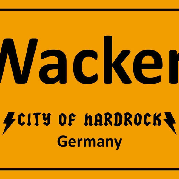 Schild wacken city of hardrock germany 12x18 / 20x30 / 30x40 blech od. holz