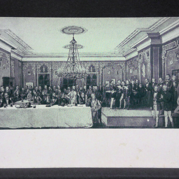 Vereinsheim der Salzburger Liedertafel Gruppenbild Zeichnung JW17131