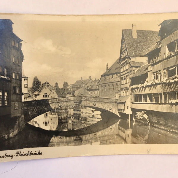 ak, Bayern, Nürnberg, Fleischbrücke (40058 BW)