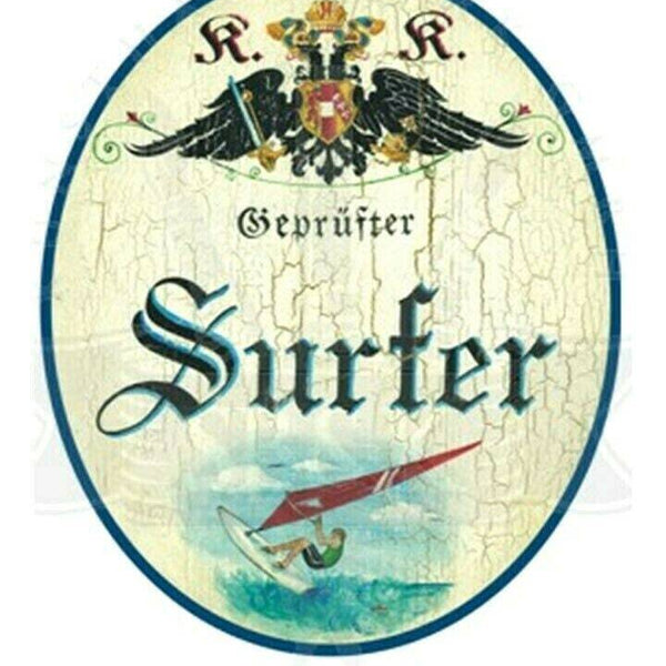 Kuk nostalgie holzschild "surfer"