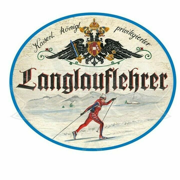 KuK Nostalgie Holzschild "Langlauflehrer"
