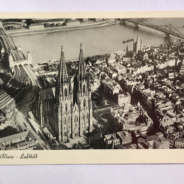 AK, Nord Rhein Westfalen, Köln, Rhein, Luftbild, Stadt (40023 BW)