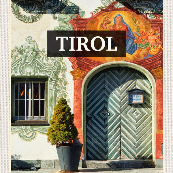Schild Tirol Walchseerhof Hotel Eingang Österreich 12x18 20x30 30x40 Blech/Holz