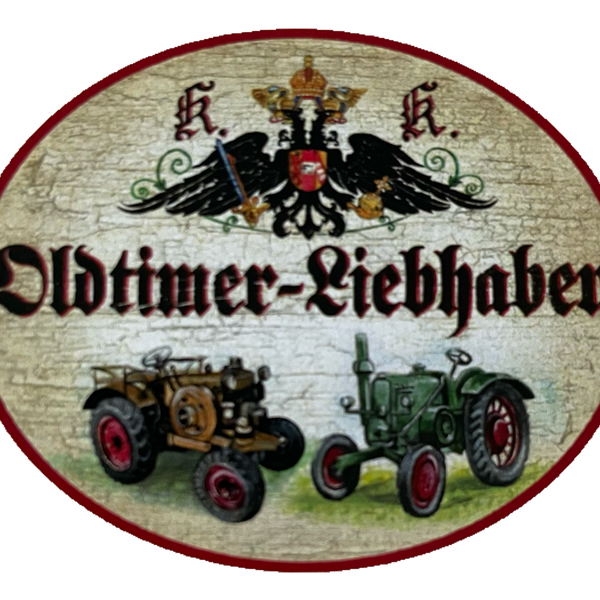 KuK Nostalgie Holzschild Oldtimer Liebhaber Auto Sammler Klassiker Autos Schild