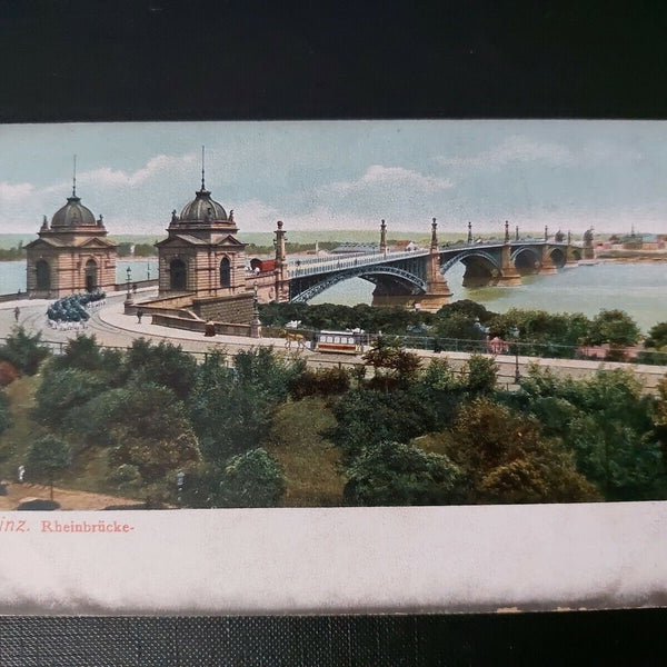 Mainz Rheinbrücke Straßenbahn Fluss Bäume 402590 WM F