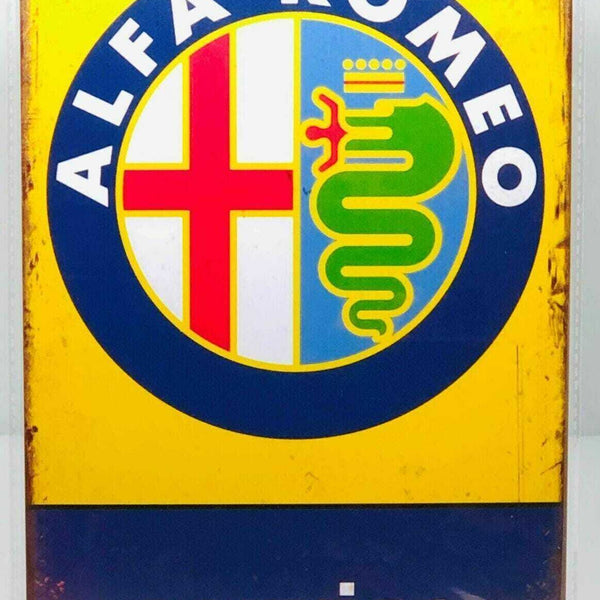 Nostalgie Vintage Retro Blechschild Auto "ALFA ROMEO Service" 30x20 12069