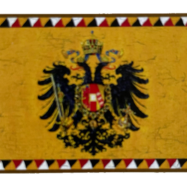 Nostalgie Holzschild KuK Flagge Doppeladler Österreich Fahne Wappen Schild