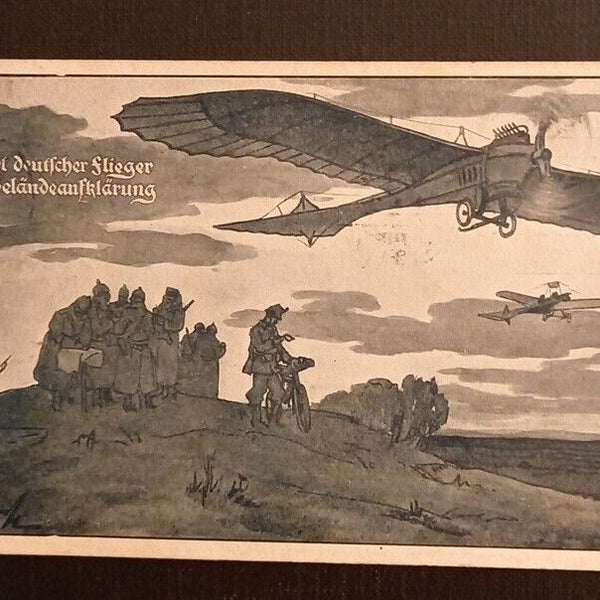 Ansichtskarte Militaria Abfahrt Deutscher Flieger Zur Geländeaufklärung 600731A Ga G
