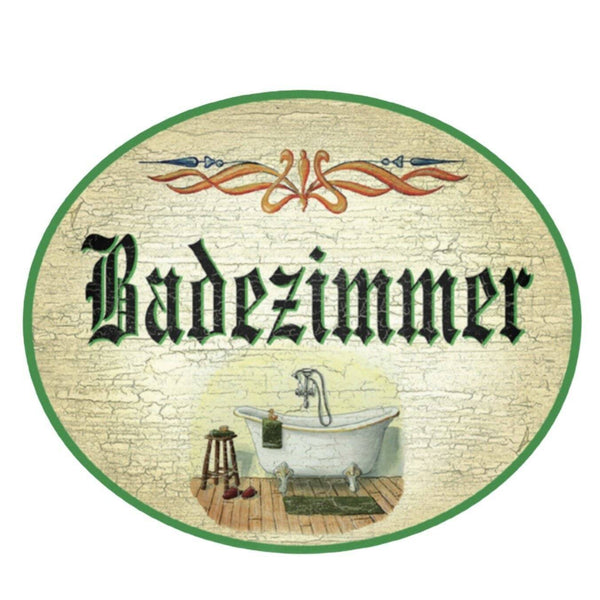K&k nostalgie holzschild badezimmer