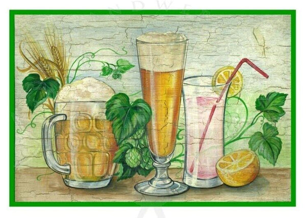 Kuk nostalgie holzschild bier und drinks