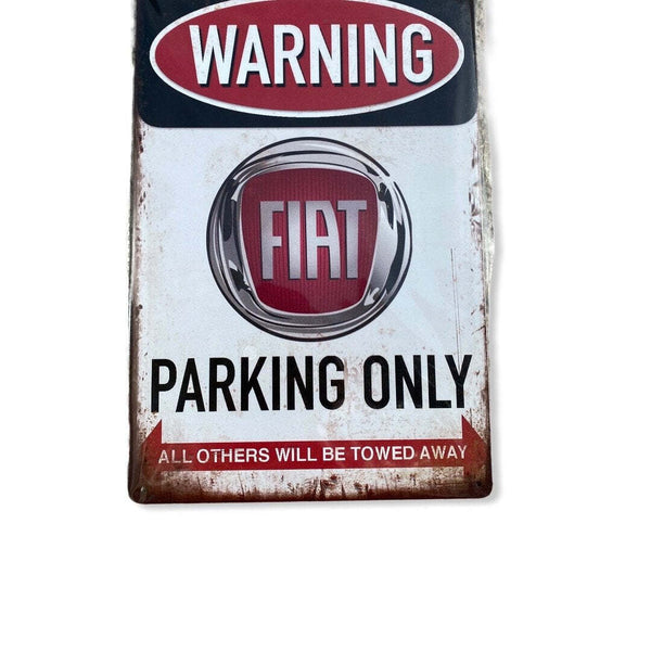 Nostalgie Vintage Blech Auto Fiat Parking 30x20 12081