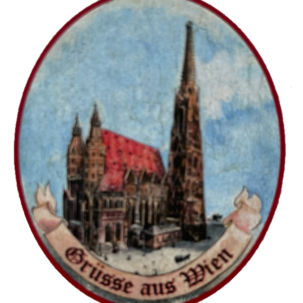 Nostalgie Holzschild Grüße Aus Wien Stephansdom Österreich Schild
