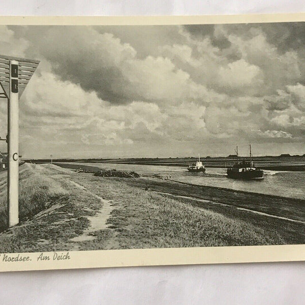 AK, Husum, Nordsee, Am Deich, Schleswig Holstein (110260 BW)