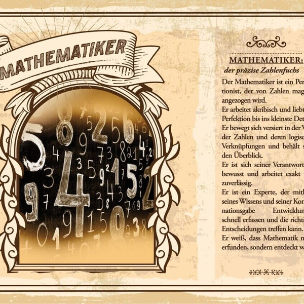 Schild Mathematiker Beruf Mathematik Rechnen Zahlen 12x18 20x30 30x40 Blech/Holz