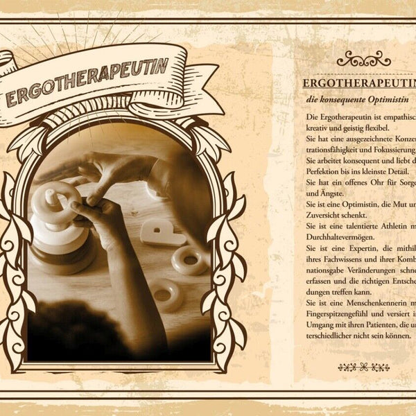 Schild Ergotherapeutin Beruf Ergotherapie Training 12x18 20x30 30x40 Blech/Holz