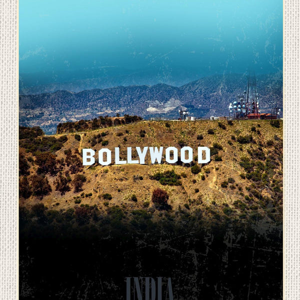Schild India Indien Bollywood Indischer Film Studio 12x18 20x30 30x40 Blech/Holz