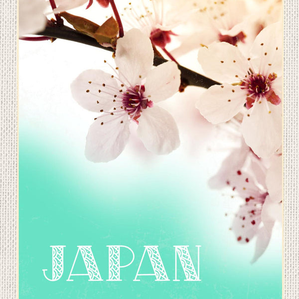 Schild Japan Sakura Kirschblüte Baum Cherry Hanami 12x18 20x30 30x40 Blech/Holz