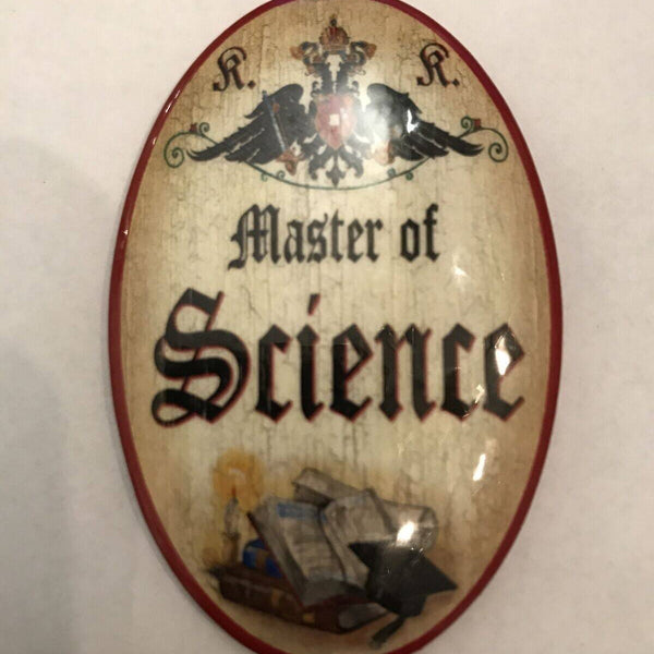 K&k nostalgie flaschenöffner magnetisch master of science 7x4,5
