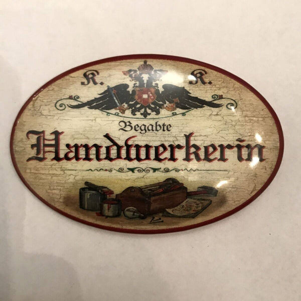 K&k nostalgie flaschenöffner magnetisch handwerkerin 7x4,5cm