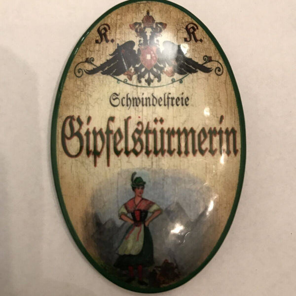 K&k nostalgie flaschenöffner magnetisch gipfelstürmerin 7x4,5cm