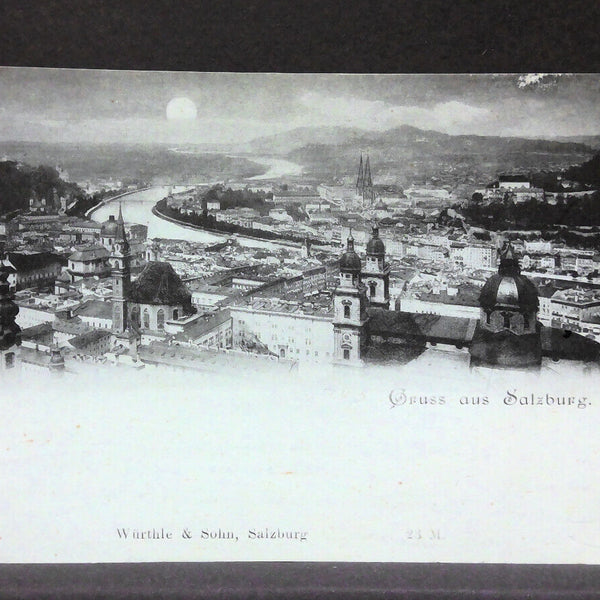 Gruss aus Salzburg Salzach Mondkarte JW0121
