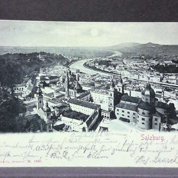 Salzburg Mondkarte Berge Salzach JW734