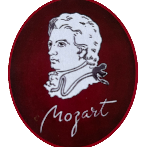 KuK Nostalgie Holzschild Mozart Amadeus Porträt Klassik Klassische Musik Schild