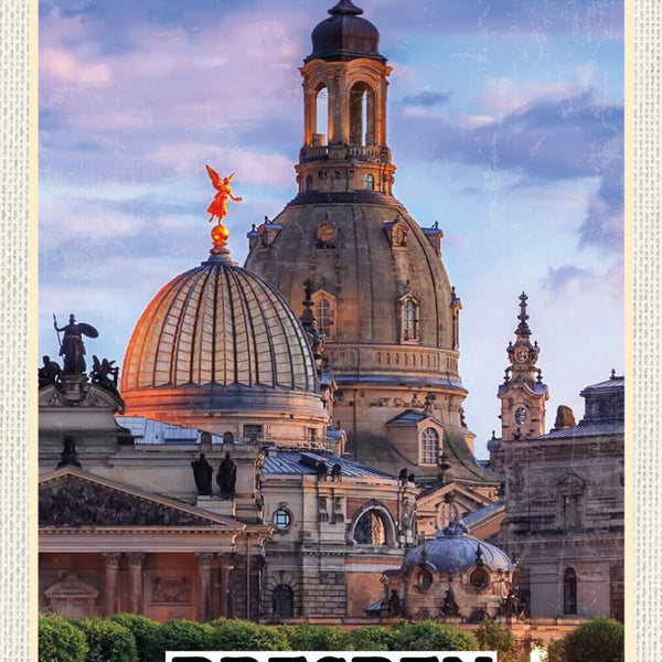 Schild Spruch Dresden Deutschland Frauenkirche JW