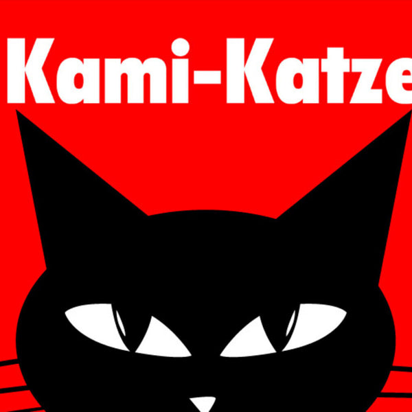 Schild Spruch Kami-Katze Haustier Comic JW