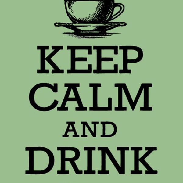 Schild Spruch Keep calm and drink Tea Ruhig bleiben Tee trinken JW