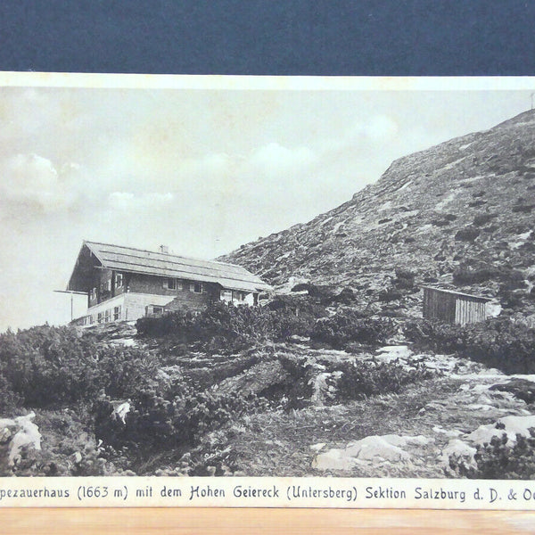 Zeppezauerhaus mit dem Hohen Geiereck Untersberg JW 650326 C