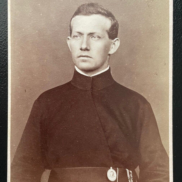 Foto Porträt Geistlicher Talar Kollar J.Grilnberger Enns ca.10,4x6,3cm 400638TH