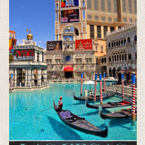 Schild Las Vegas USA Nevada Venetian Hotel Casino 12x18 20x30 30x40 Blech/Holz