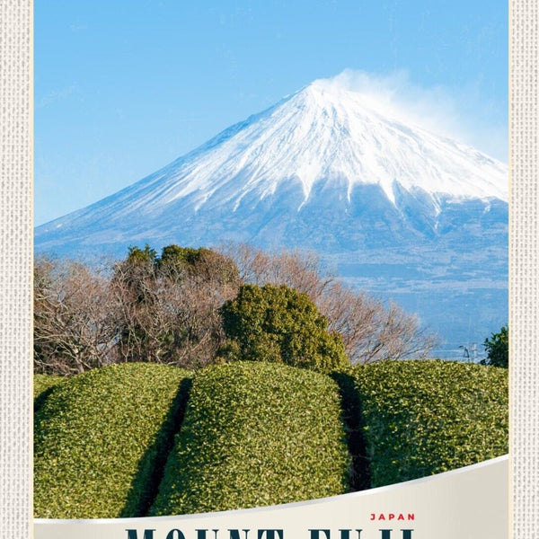 Schild Japan Mount Fuji San Berg Ansicht 12x18 20x30 30x40 Blech od. Holz