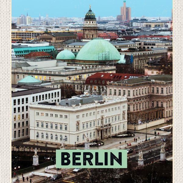 Schild Berlin Deutschland Stadt Ansicht 12x18 20x30 30x40 Blech od. Holz