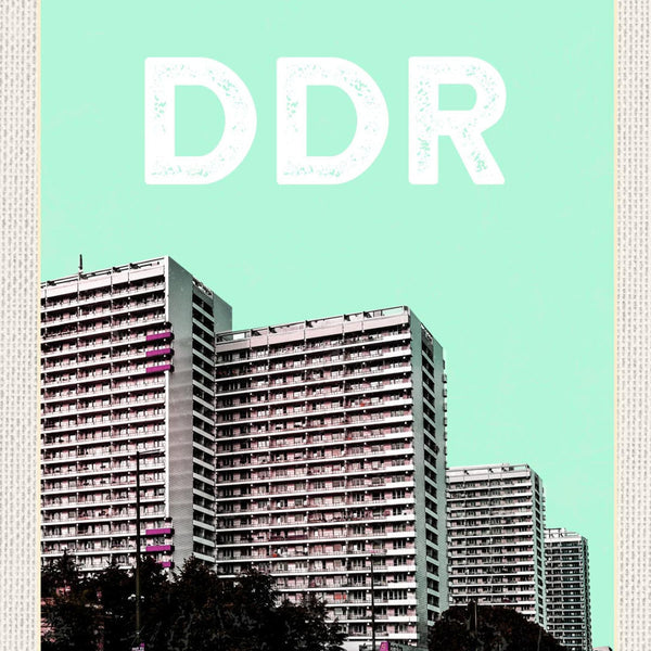 Schild DDR Berlin Leipziger Straße Ost Deutschland 12x18 20x30 30x40 Blech/Holz