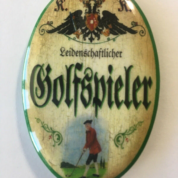Nostalgie flaschenöffner magnet leidenschaftlicher golfspieler golfschläger