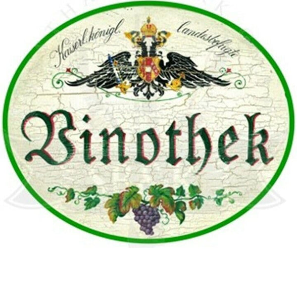 KuK Nostalgie Holzschild "Vinothek" (Größe: 14x17)