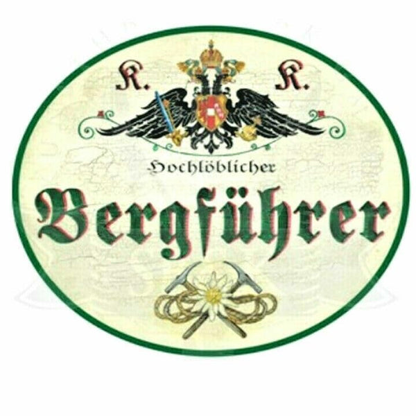 KuK Nostalgie Holzschild "Bergführer" (Größe: 19x23)
