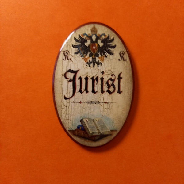 Nostalgie KuK Flaschenöffner Magnet Jurist