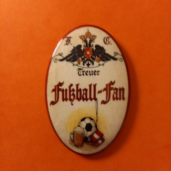 Nostalgie KuK Flaschenöffner Magnet Treuer Fußball Fan