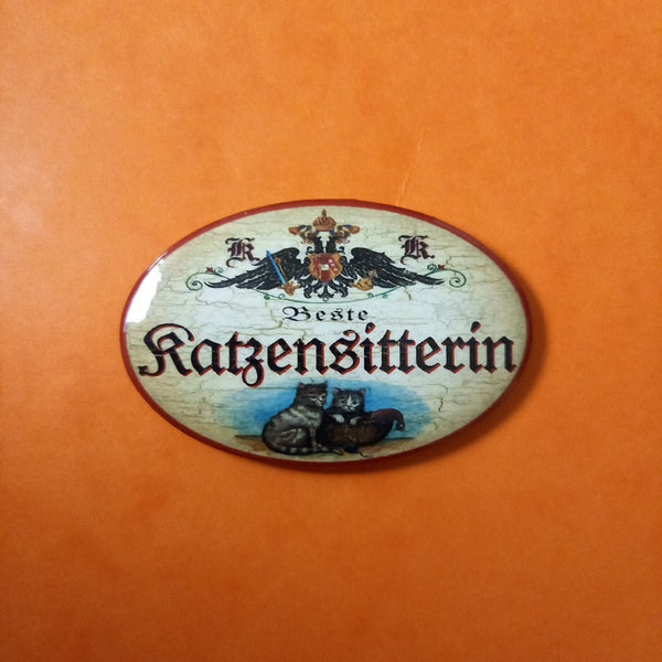 Nostalgie KuK Flaschenöffner Magnet Beste Katzensitterin