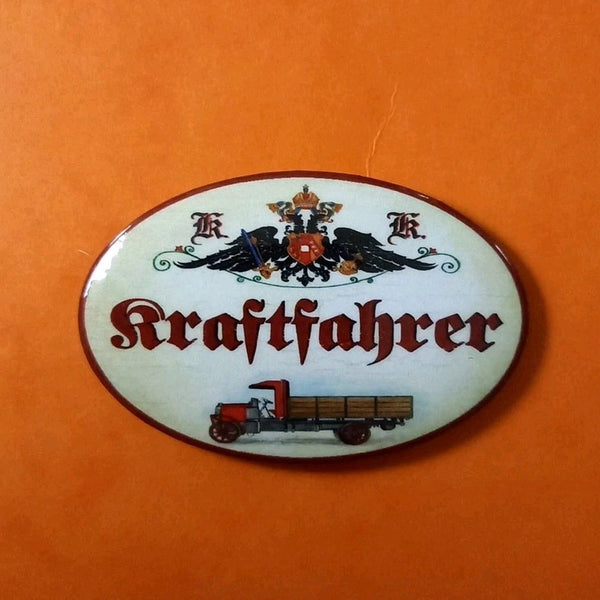 Nostalgie KuK Flaschenöffner Magnet Kraftfahrer
