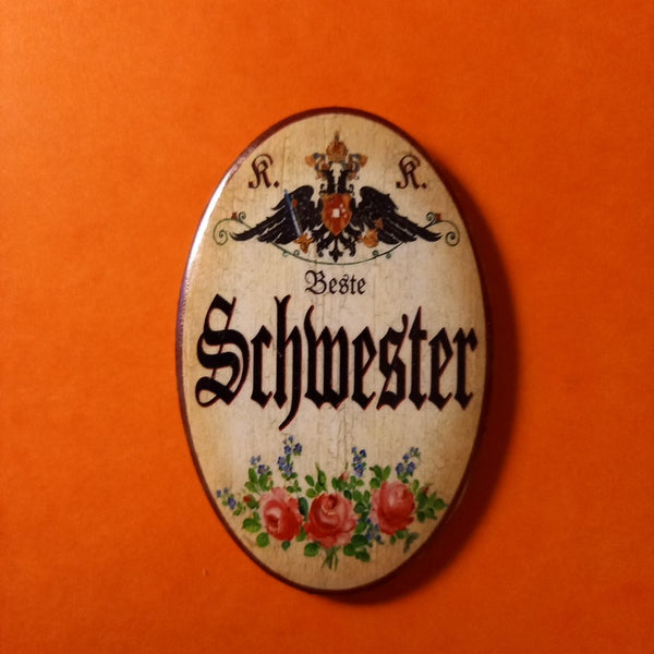 Nostalgie KuK Flaschenöffner Magnet Beste Schwester