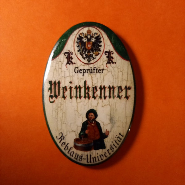 Nostalgie KuK Flaschenöffner Magnet Geprüfter Weinkenner