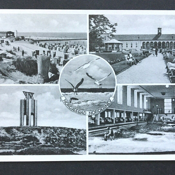 Nordseebad Norderney Collage Strand Möwen Niedersachsen Deutschland 4006651 TH